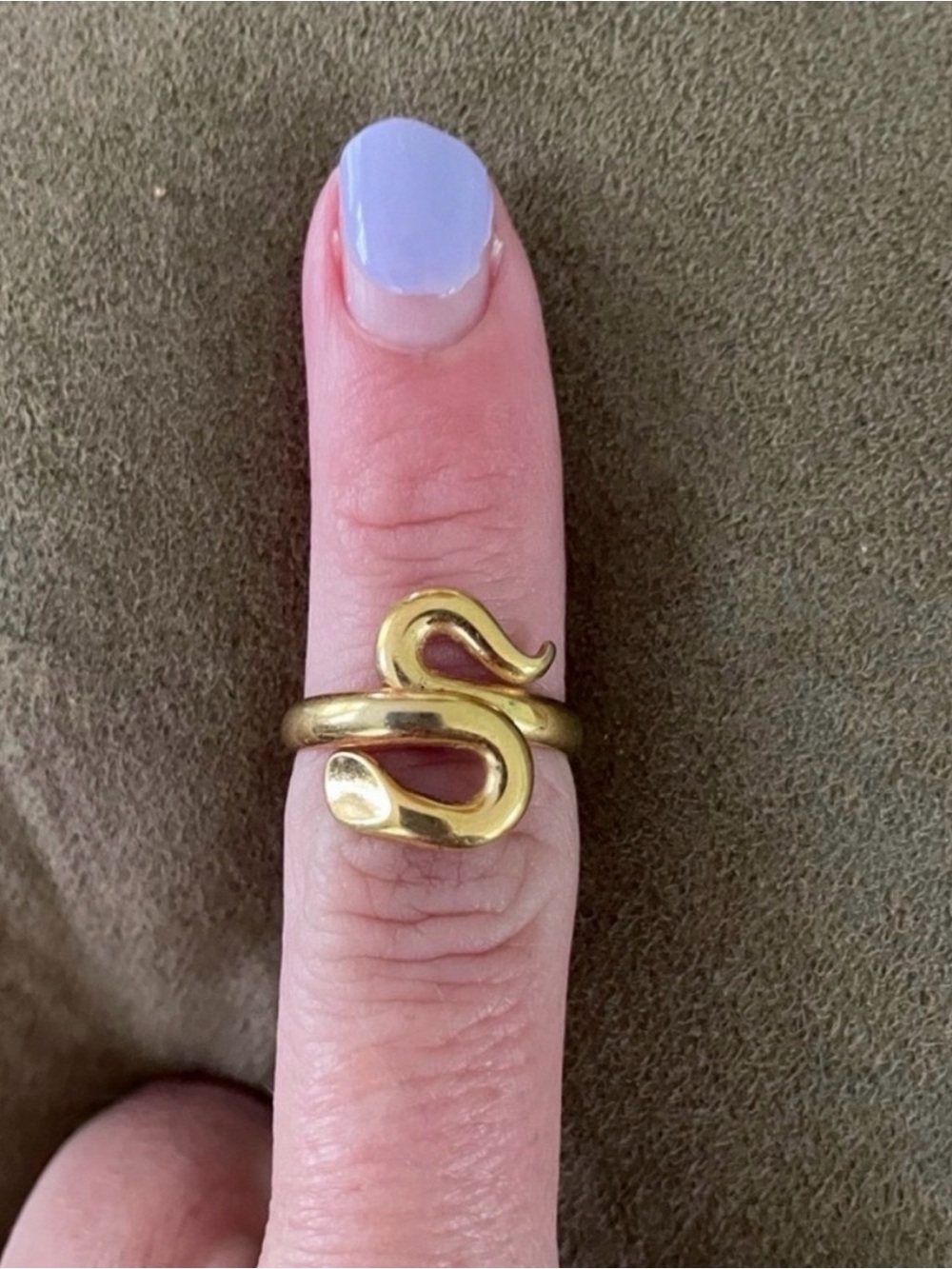 Gold Snake Wrap Ring